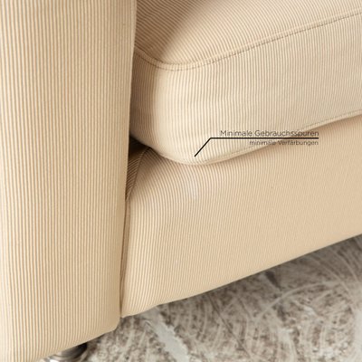 Conseta Fabric Two-Seater Cream Beige Sofa from Cor-RQW-2036328