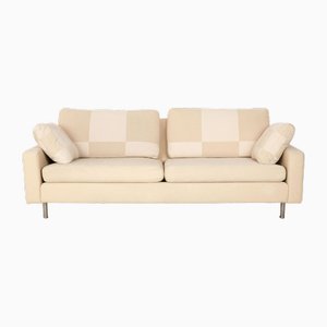 Conseta Fabric Two-Seater Cream Beige Sofa from Cor-RQW-2036328