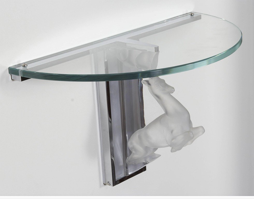 Console by Lalique, France, 1970s