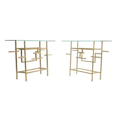 Console in Brass by Henri Fernandez-NQ-1249346