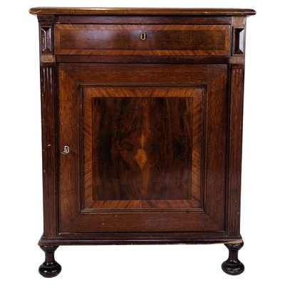 Console Table in Mahogany with Inlaid Wood, 1880-UY-1723427