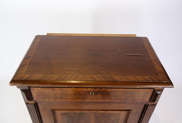 Console Table in Mahogany with Inlaid Wood, 1880-UY-1723427