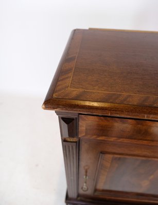 Console Table in Mahogany with Inlaid Wood, 1880-UY-1723427