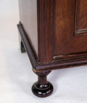 Console Table in Mahogany with Inlaid Wood, 1880-UY-1723427