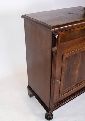 Console Table in Mahogany with Inlaid Wood, 1880-UY-1723427