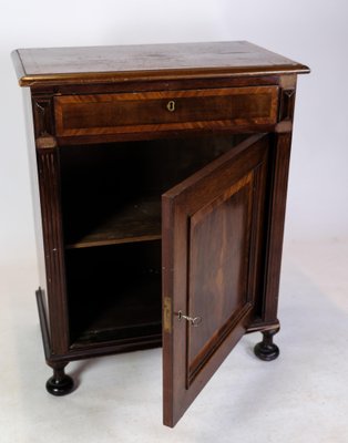 Console Table in Mahogany with Inlaid Wood, 1880-UY-1723427