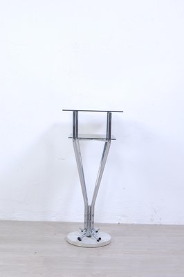 Console Table in Steel and Marble, 1970s-XSG-1358020