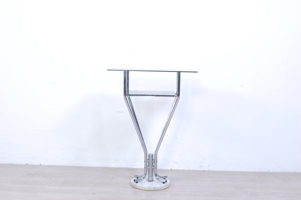 Console Table in Steel and Marble, 1970s-XSG-1358020