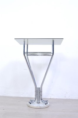 Console Table in Steel and Marble, 1970s-XSG-1358020