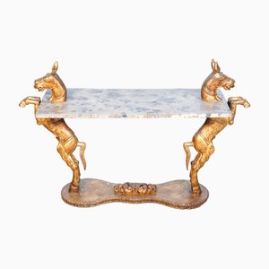 Console Table with Base with Horse Sculptures, 1890s-OJE-1764166