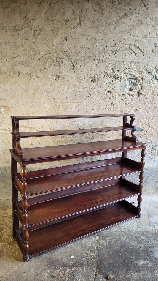 Console / Wall Shelf in Mahogany, 19th Century