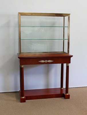 Console with Showcase Cabinet, Early 1900s-RVK-1010160