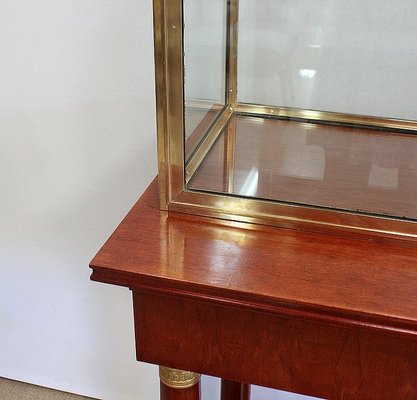 Console with Showcase Cabinet, Early 1900s-RVK-1010160