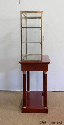 Console with Showcase Cabinet, Early 1900s-RVK-1010160