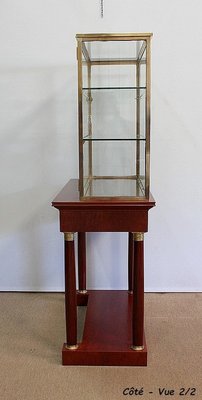 Console with Showcase Cabinet, Early 1900s-RVK-1010160