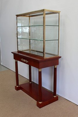 Console with Showcase Cabinet, Early 1900s-RVK-1010160