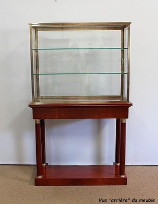 Console with Showcase Cabinet, Early 1900s-RVK-1010160