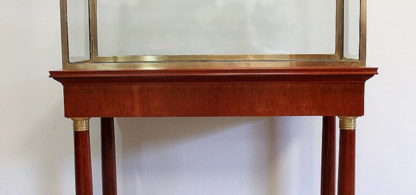 Console with Showcase Cabinet, Early 1900s-RVK-1010160