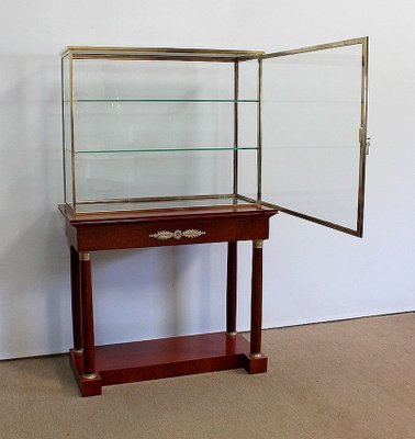 Console with Showcase Cabinet, Early 1900s-RVK-1010160