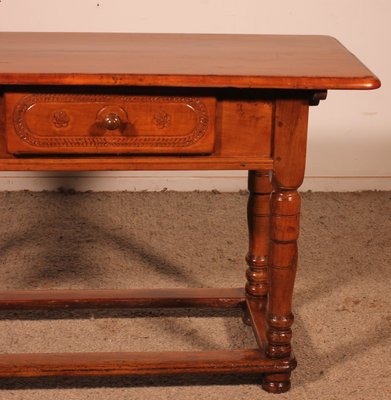 Console with Two Drawers in Cherry Wood, 18th Century-HPU-2022807