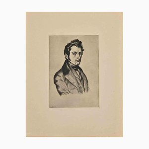 Constant Le Breton, Portrait, Etching, Mid-20th Century-ZCI-2024939