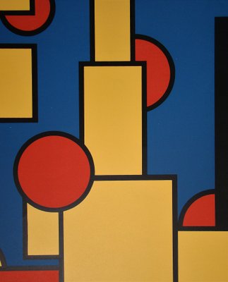 Constructive Composition Screen Print by Dirk Koning, 1970-KHH-672937