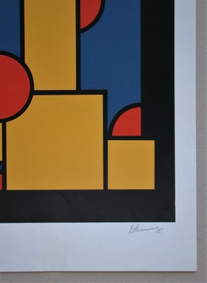 Constructive Composition Screen Print by Dirk Koning, 1970-KHH-672937