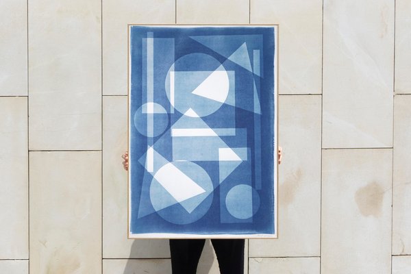 Constructivist Castle, 2022, Cyanotype-RWC-1313515