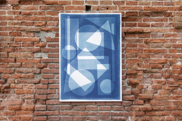 Constructivist Castle, 2022, Cyanotype-RWC-1313515