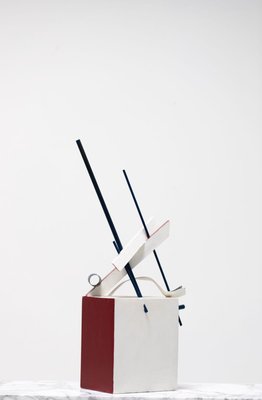 Constructivist Sculpture, 20th Century, Copper & Wood-OO-768903