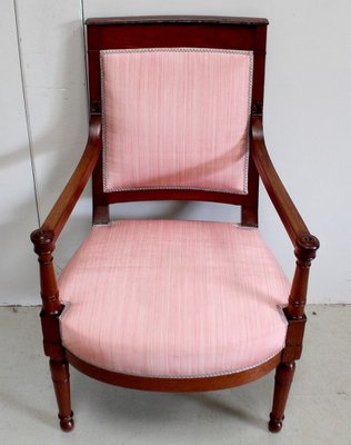 Consulate Period Mahogany Armchairs, Early 19th Century, Set of 2-RVK-930740