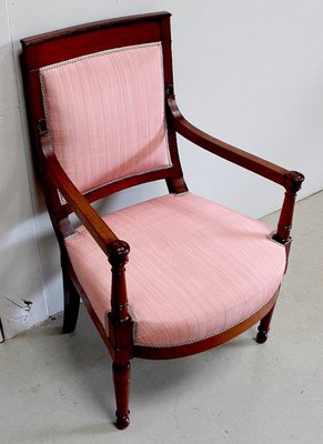 Consulate Period Mahogany Armchairs, Early 19th Century, Set of 2-RVK-930740