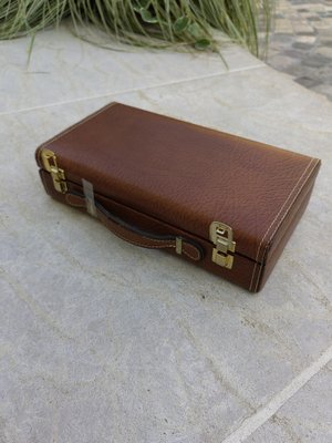 Container Box in Leather, 1950s-ZFY-1756375