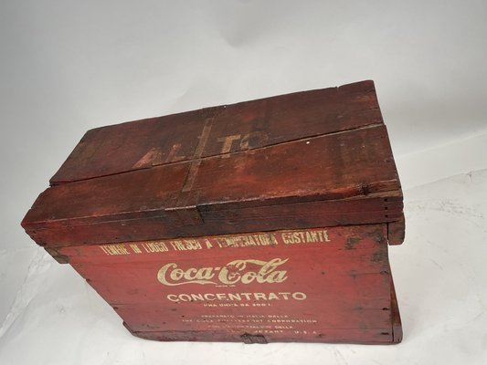 Container Concentrated Mixing Coca Cola in Wood, 1960s-GKM-1807268