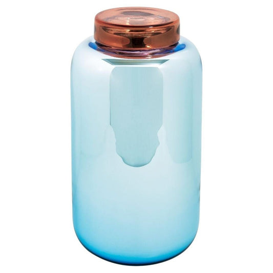 Container High Light Blue Red Vase from Pulpo