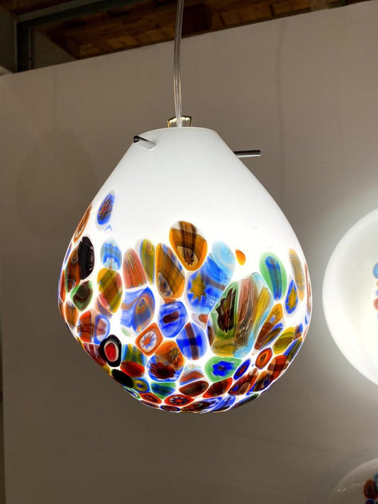 Contemporany Murrine Sphere in Murano Style Glass from Simoeng