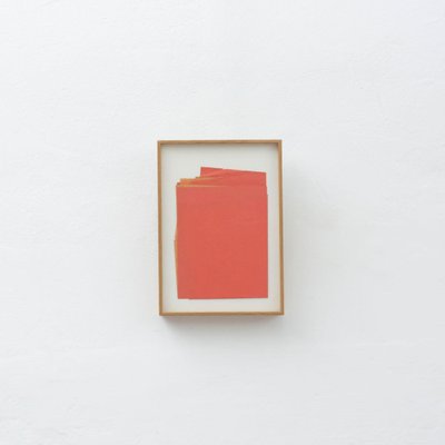 Contemporary Artwork Red Paper Composition by Sandro-WM-1045001