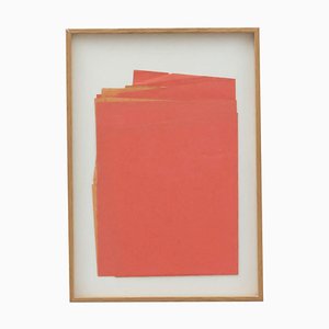 Contemporary Artwork Red Paper Composition by Sandro-WM-1045001