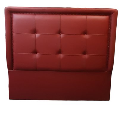 Contemporary Red Sky Capitone with Brass Tacks Headboard-TCS-1162305