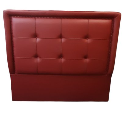 Contemporary Red Sky Capitone with Brass Tacks Headboard-TCS-1162305