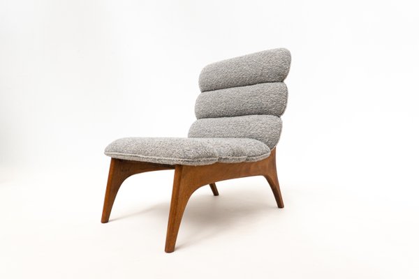 Contemporary Wood and Fabric Easy Chairs, Italy-FGA-1346611