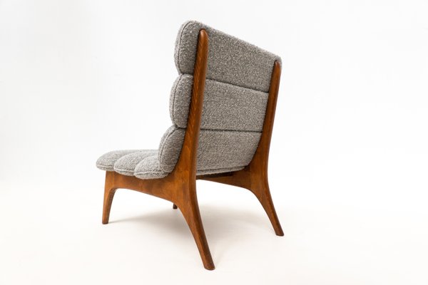 Contemporary Wood and Fabric Easy Chairs, Italy-FGA-1346611