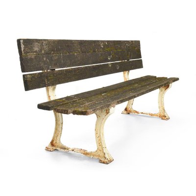 Convertible Bench in Cast Iron and Wood-NQ-996142