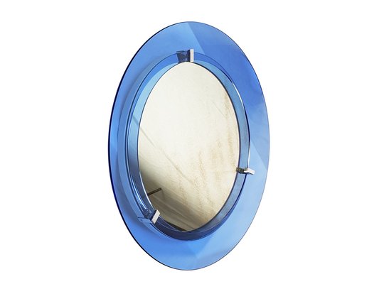 Convex Glass and Chrome Mirror from Veca, 1960s-RD-1820602