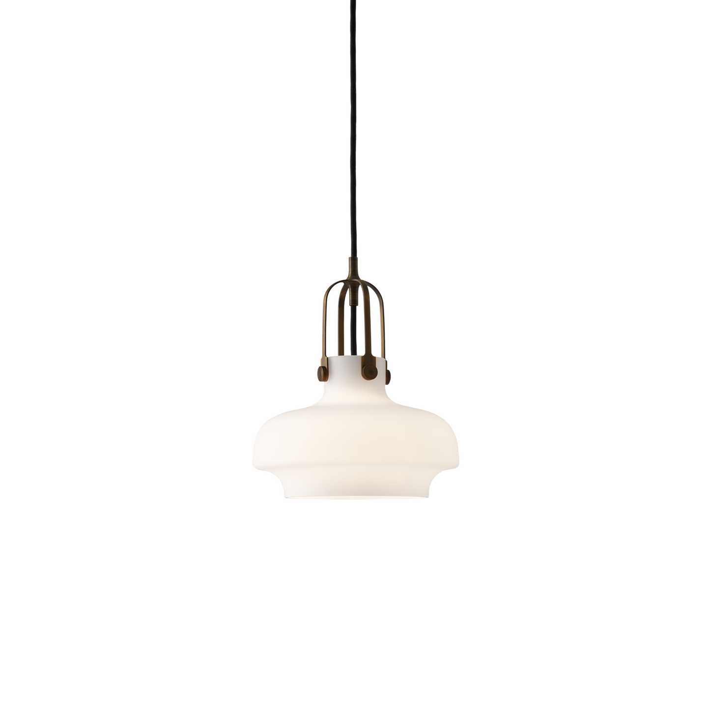 Copenhagen SC6 Pendant Lamp by &tradition #Opal Glass & Brass