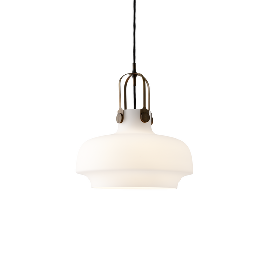 Copenhagen SC7 Pendant Lamp by &tradition #Opal Glass & Brass