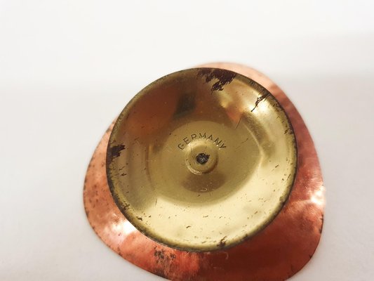 Copper and Brass Candle Holders, Denmark, 1960s, Set of 8-ZO-1067857