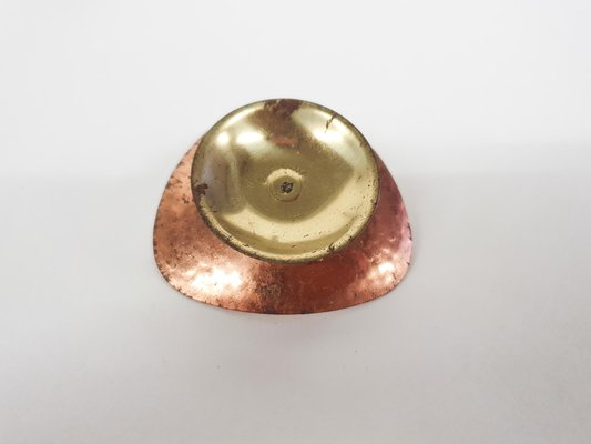 Copper and Brass Candle Holders, Denmark, 1960s, Set of 8-ZO-1067857