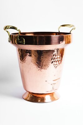 Copper and Brass Champagne Cooler, Vienna, Austria, 1930s-SPD-1754331