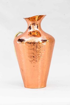 Copper and Brass Hammered Jug, 1950s-SPD-1366633